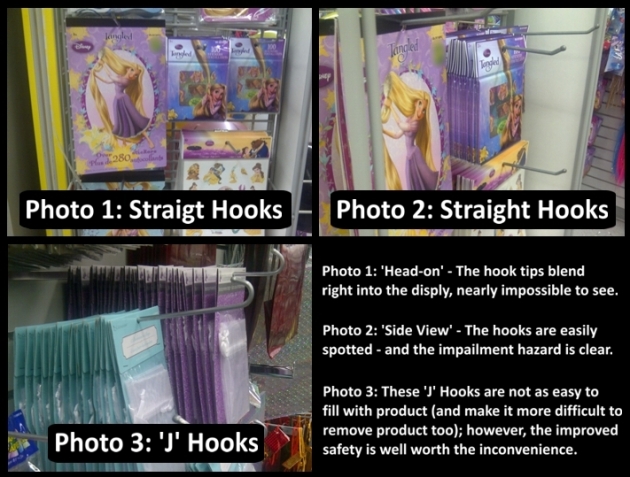 There is NO reason for retailers to be using straight hooks!